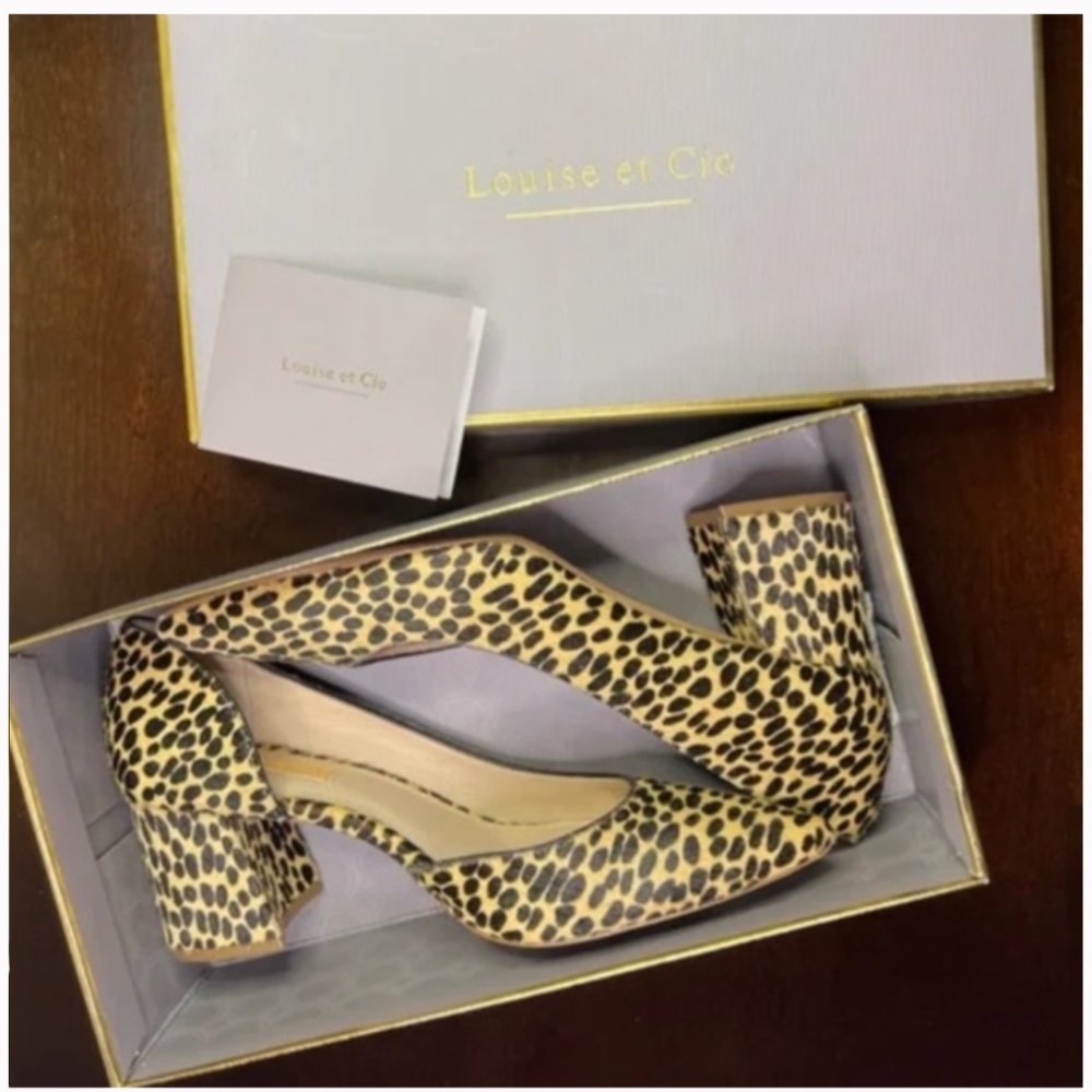 Louise et Cie Jolon3 Animal-Print Flared-Heel Pump - Picture 3 of 9
